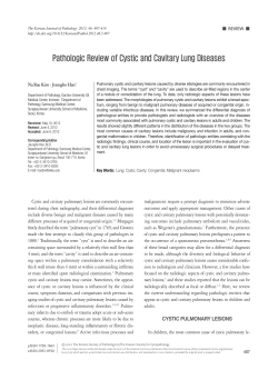 Pathologic Review of Cystic and Cavitary Lung Diseases
