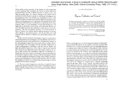 Liberalism and empire: a study in nineteenth