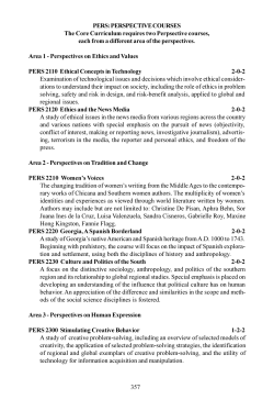 PERS-PSYC - Valdosta State University