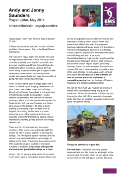 Andy and Jenny Saunders