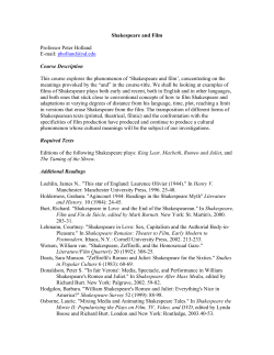Shakespeare and Film