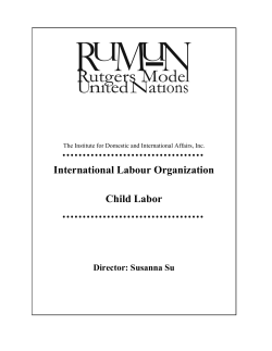 International Labour Organization Child Labor