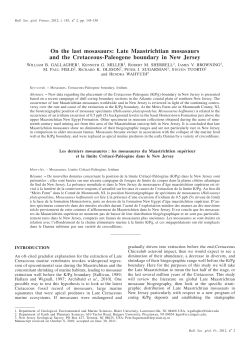 On the last mosasaurs: Late Maastrichtian mosasaurs and the