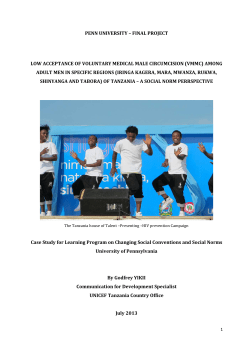 final project low acceptance of voluntary medical male circumcision