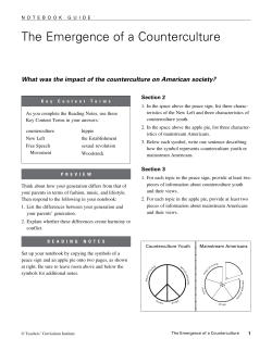 Counter Culture Notebook Guide