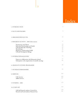 1. INTRODUCTION 2. FACTS AND FIGURES 3. ORGANIZATION OF