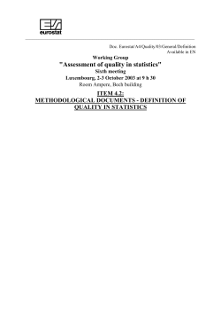 ESS Quality Definition