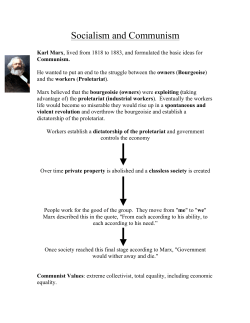 30-2 Socialism and Communsim NOTES