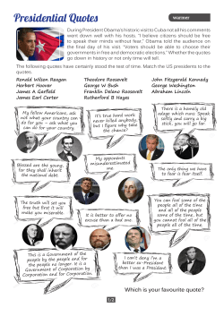 Presidential Quotes - Aula Intercultural