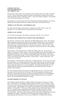 Minutes - City of Noblesville