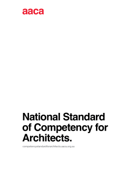 PDF - National Standard of Competency for Architects