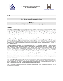 New Generation Permeability Logs
