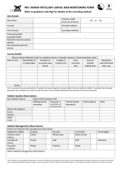 Nf3: MARSH FRITILLARY LARVAL WEB MONITORING