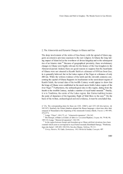 2, The Almoravids and Dynastie Changes in