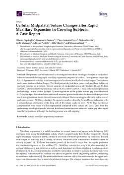 Cellular Midpalatal Suture Changes after Rapid Maxillary Expansion