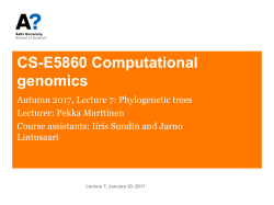 Lecture 7: Phylogenetic trees File