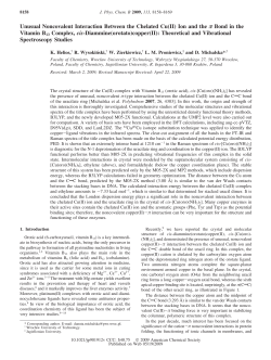 Unusual Noncovalent Interaction Between the Chelated Cu(II) Ion