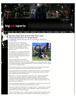 Skechers Super Bowl XLVI Ad With Mark Cuban