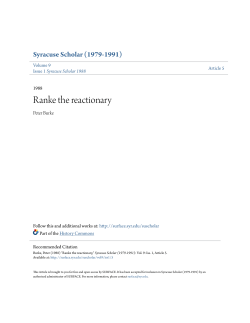 Ranke the reactionary