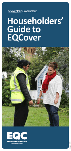 Householders` Guide to EQCover