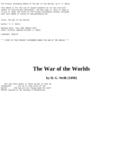 The War of the Worlds