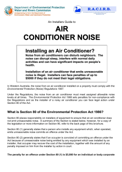 An Installers Guide to Air Conditioner Noise