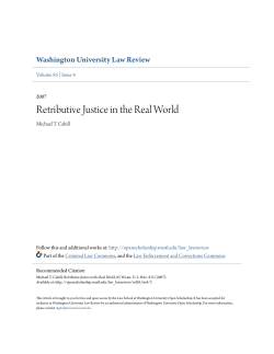 Retributive Justice in the Real World