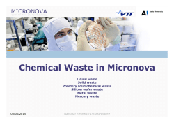 Chemical Wastes