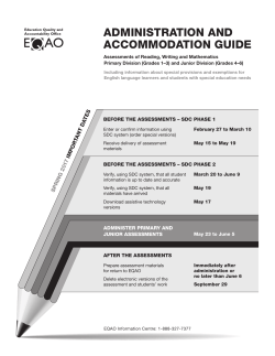 Administration and Accommodation Guide