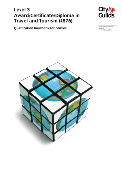 Level 3 Award/Certificate/Diploma in Travel and