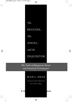 The Beguine, The Angel, and the Inquisitor