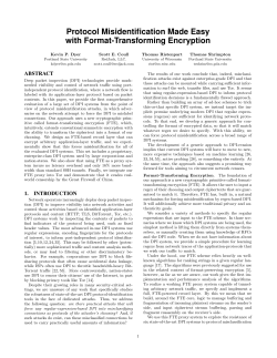 Protocol - The Free Haven Project