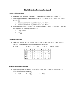 MAT265 Review Problems for Exam 2