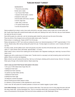 tuscan roast turkey - Little Washington Winery