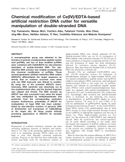 Chemical modification of Ce(IV)/EDTA