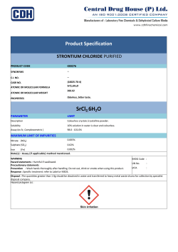 SrCl2.6H2O - CDH Fine Chemicals