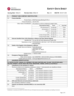 SDS: DNA Polymerase Binding Kit P6v2