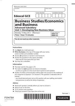 Question paper - Edexcel