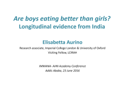 Do Boys Eat Better Than Girls in India?