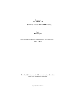 Summary record of the 519th meeting