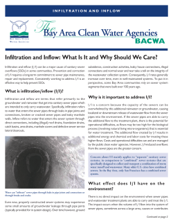 Infiltration and Inflow: What Is It and Why Should