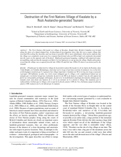 Destruction of the Pre-contact First Nations Village of Kwalate by a