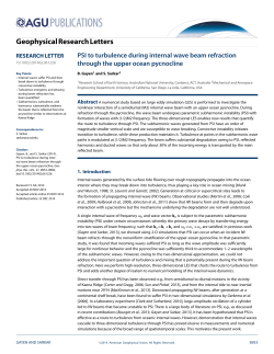 PSI to turbulence during internal wave beam refraction through the