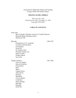 Biddle, Virginia Hamill - Association for Diplomatic Studies and
