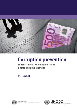 Corruption Prevention to Foster Small and Medium