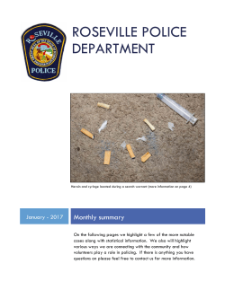 Monthly Summary - January 2017