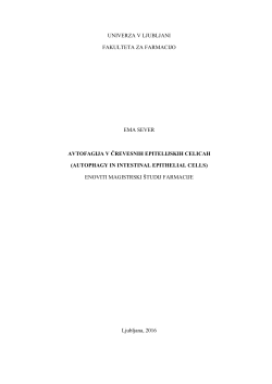univerza v ljubljani fakulteta za farmacijo ema sever avtofagija v