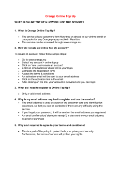 FAQs - Orange Mauritius
