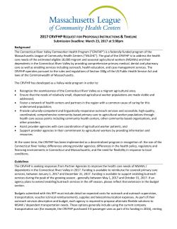 RFP Instructions - Massachusetts League of Community Health