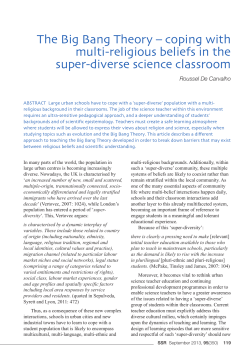 The Big Bang Theory &ndash; coping with multi